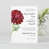 Big Red Chrysanthemum Kaart (Staand voorkant)