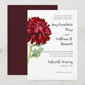 Big Red Chrysanthemum Kaart (Voorkant / Achterkant)