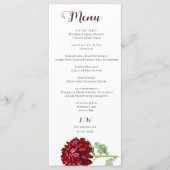 Big Red Chrysanthemum Menu (Voorkant)