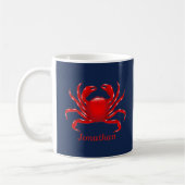 Big Red Crab Terug naar School Dorm Essentials Koffiemok (Links)