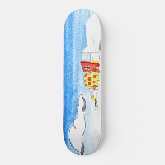 Big Red door @DuPage Kindermuseum Persoonlijk Skateboard (Voorkant)