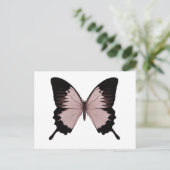 Big Red en Black Butterfly Briefkaart (Staand voorkant)