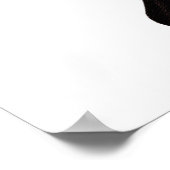 Big Red en Black Butterfly Poster (Hoek)