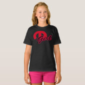 BIG Red en Black M Mopar GIRL Classic T-Shirt (Voorkant volledig)