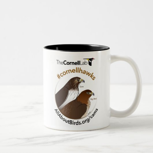 Big Red en Ezra Illustration Mok (Rechts)