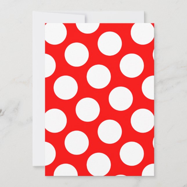 Big Red en White Polka Dots (Voorkant)