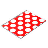Big Red en White Polka Dots Notitieboek (Linkerzijde)
