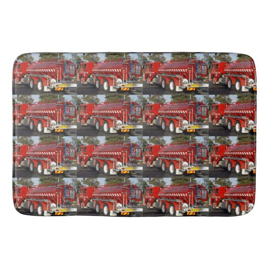 Big Red Fire Engine, Badmat (Voorkant)