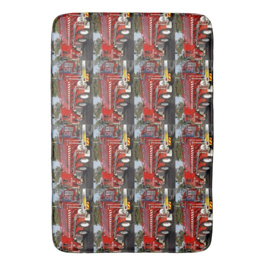 Big Red Fire Engine, Badmat (Voorkant Verticaal)
