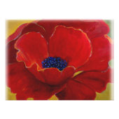 Big Red Floral Poster (Voorkant)