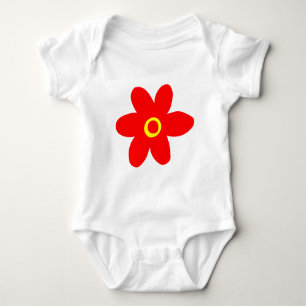 Big Red Flower Romper