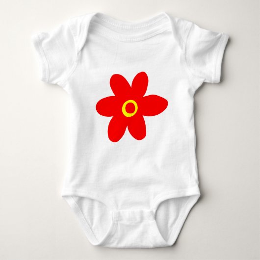 Big Red Flower Romper (Voorkant)