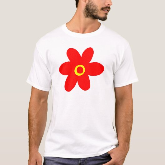Big Red Flower T-shirt (Voorkant)