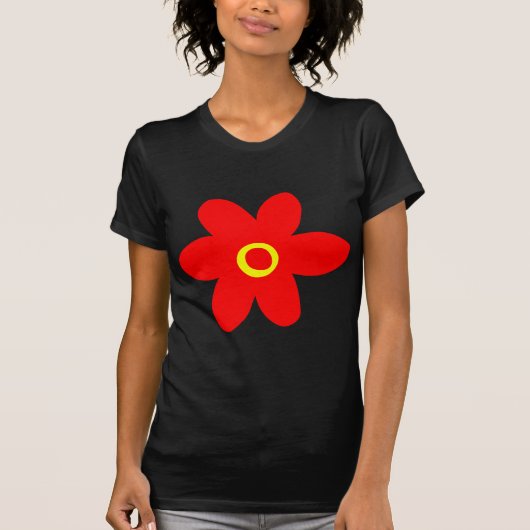 Big Red Flower T-shirt (Voorkant)