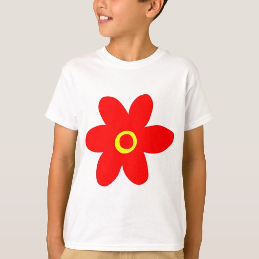 Big Red Flower T-shirt (Voorkant)