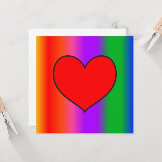 Big Red Heart (Voorkant / Achterkant in situ)