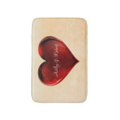 Big Red Heart Badmat (Voorkant Verticaal)