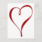 Big Red Heart bespaart het Briefkaart Dates (Voorkant)