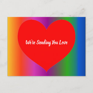 Big Red Heart Briefkaart