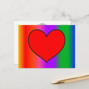 Big Red Heart Briefkaart