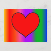 Big Red Heart Briefkaart (Voorkant)