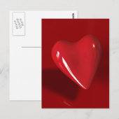 Big Red Heart Briefkaart (Voorkant / Achterkant)