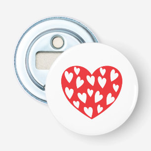 Big Red Heart Button Flesopener