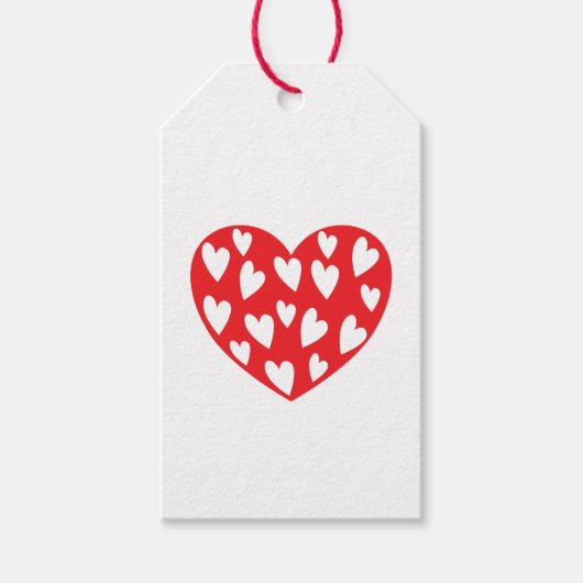Big Red Heart Cadeaulabel (Voorkant)