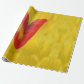 Big Red Heart Cadeaupapier (Uitgerold)