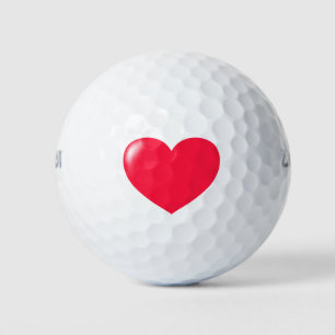Big Red Heart Golfballen