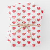 Big Red Heart Inpakpapier Vel (In situ)