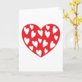 Big Red Heart Kaart (Gele Bloem)