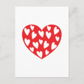 Big Red Heart-kaart Briefkaart (Voorkant)