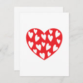 Big Red Heart-kaart Kaart (Voorkant / Achterkant)