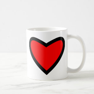Big Red Heart Koffiemok