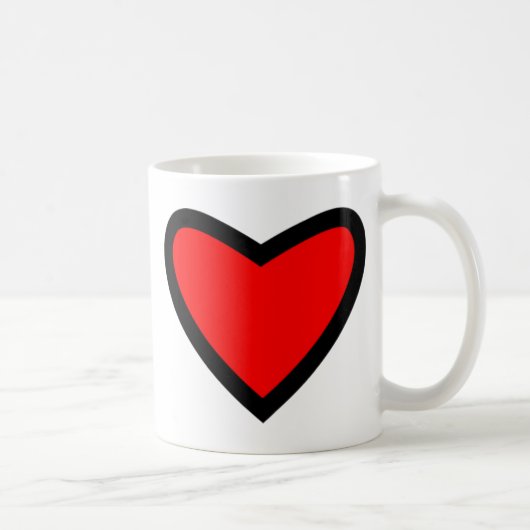 Big Red Heart Koffiemok (Rechts)