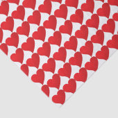 Big Red Heart, Love, white Valentijnsdag gift Tissuepapier (Detail)