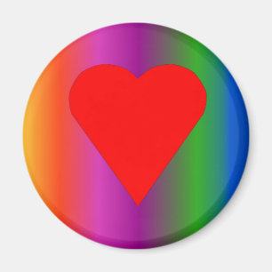 Big Red Heart Magneet