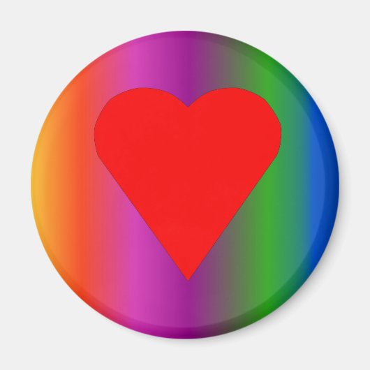 Big Red Heart Magneet (Voorkant)