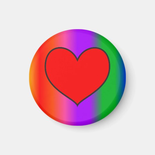 Big Red Heart Magneet (Voorkant)