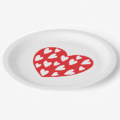 Big Red Heart Papieren Bordje (Gekanteld)