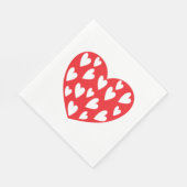 Big Red Heart Servet (Hoek)