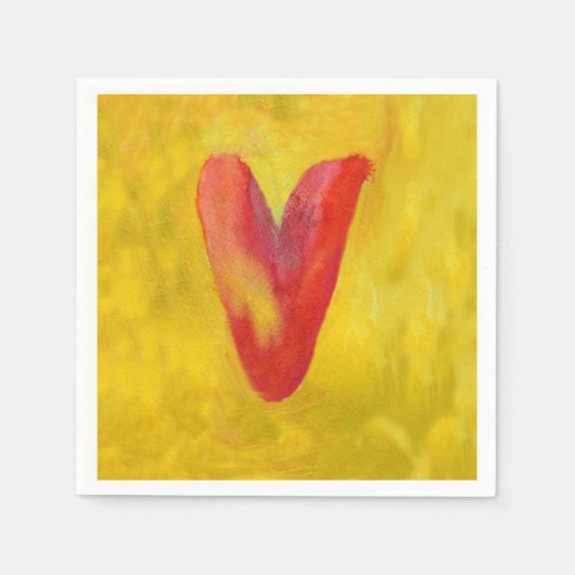 Big Red Heart Servet (Voorkant)