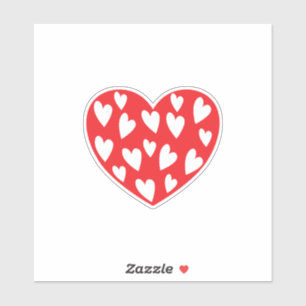 Big Red Heart Sticker