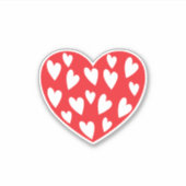 Big Red Heart Sticker (Voorkant)