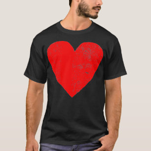 Big Red Heart Valentijnsdag Premium T-shirt