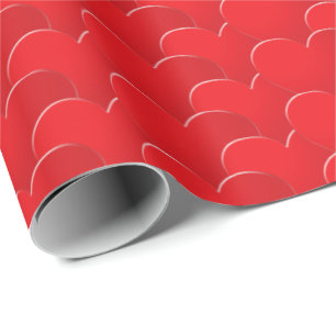 Big Red Hearts patroon Love Valentijnsdag gift Cadeaupapier