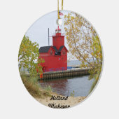 Big Red, Holland Michigan Keramisch Ornament (Links)