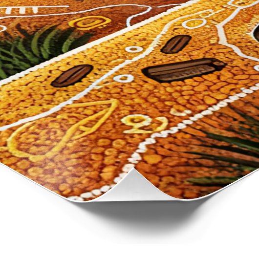 Big Red Kangaroo in Australian outback Perfect Poster (Hoek)