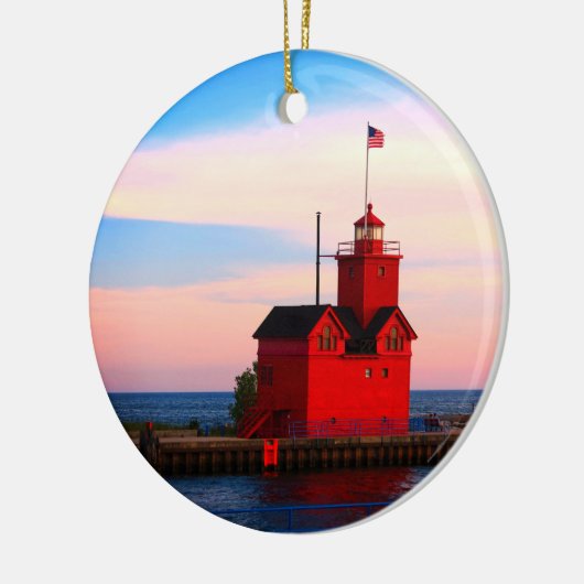 Big Red Keramisch Ornament (Links)